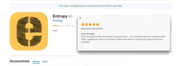 Entrupy's Client Reviews